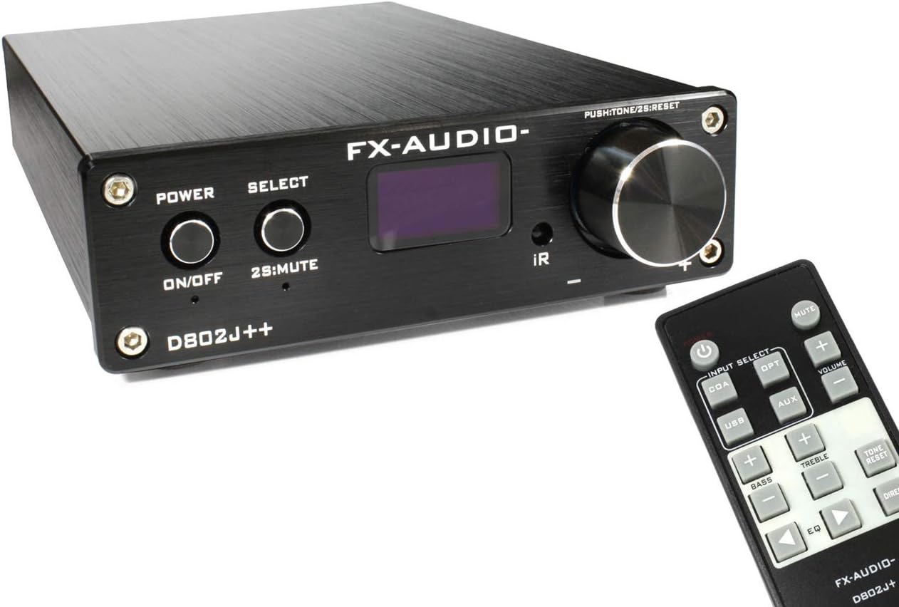 Amazon Co Jp アウトレット特価 Fx Audio D802j ブラック デジタル3系統24bit 192khz対応 アナログ1系統入力 Sta326搭載 フルデジタルアンプ 家電 カメラ