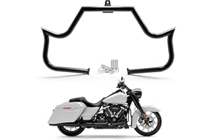 totiancong Motorcycle Crash Bar Engine Guard Highway Bar for Harley Davidson Touring Road Glide Road King Street Glide Electra Glide CVO and Trike Models 2009-2023 (Black)
