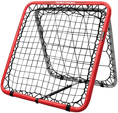 Flicx Crazy Catch Wildchild Double Trouble Rebounder Net - with 2 visionballs! (Yellow&Green) (93 x 93cm)