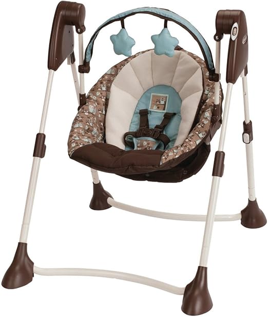 graco one hand recline swing