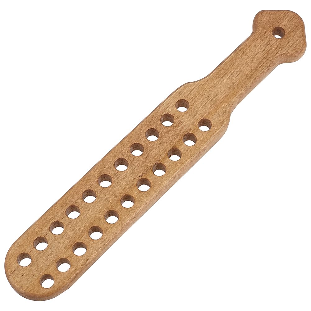 BENECREAT 22Holes Wooden Yarn Divider Weaving Separator, Knitting Yarn Organizer, 24.3x4x1.2cm Crochet Tender for Multiple Colors Knitting and Crocheting On The Go