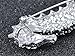 Alilang Aurora Borealis Crystal Rhinestone Seahorse Fish Convertible to Pendant Animal Brooch Pin, Clear