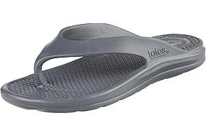 totes Men's Everywear Lightweight Waterproof Contoured Ara Flip Flop Sandal