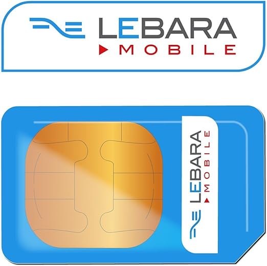 LEBARA 4G PAYG Nano/Micro/Standard Sim Card Unlimited Calls Texts