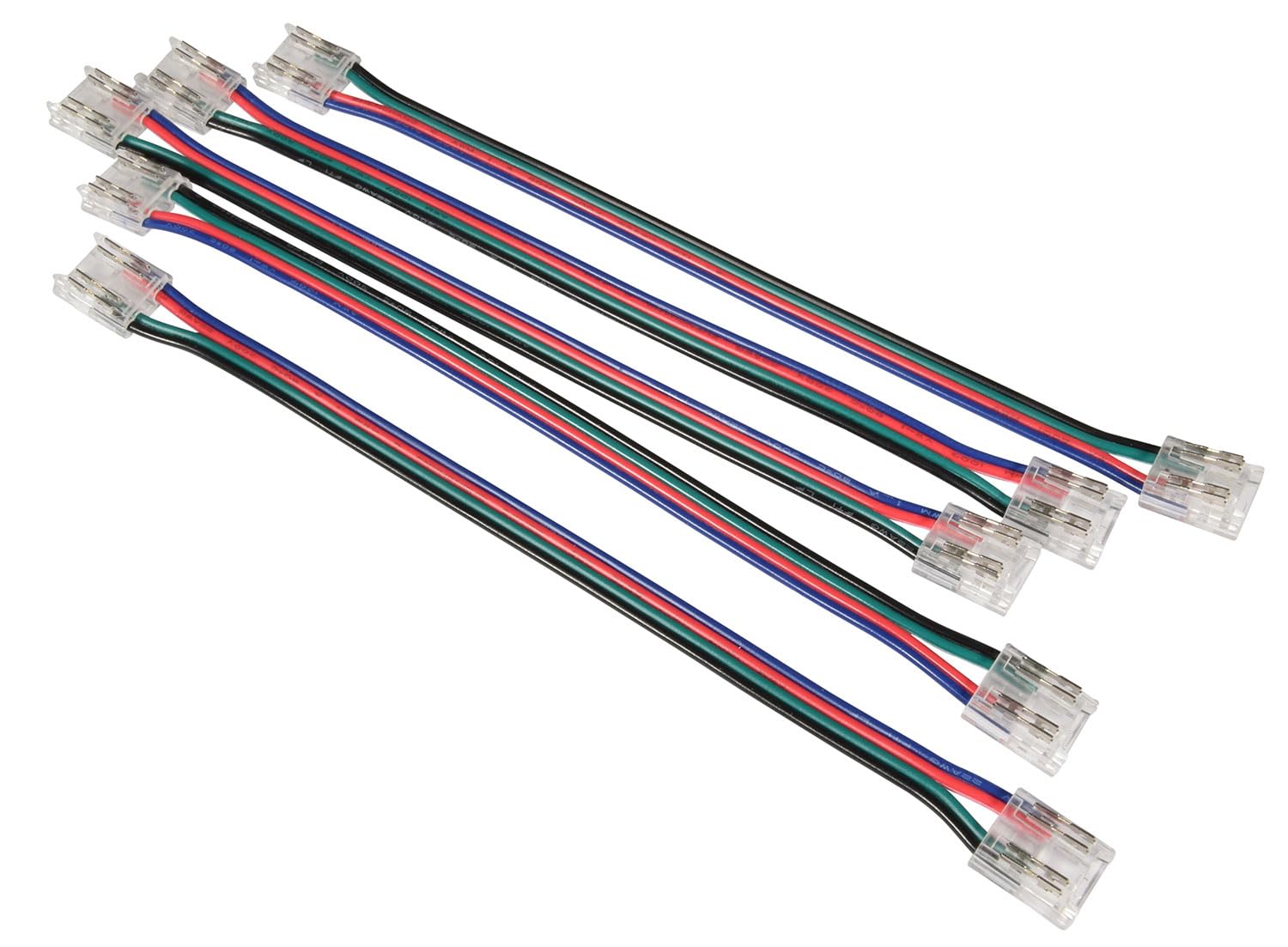 Lyyt | Solderless LED COB Connectors Designed to Extend LED COB Strip | 5 Pack | RGB 10mm