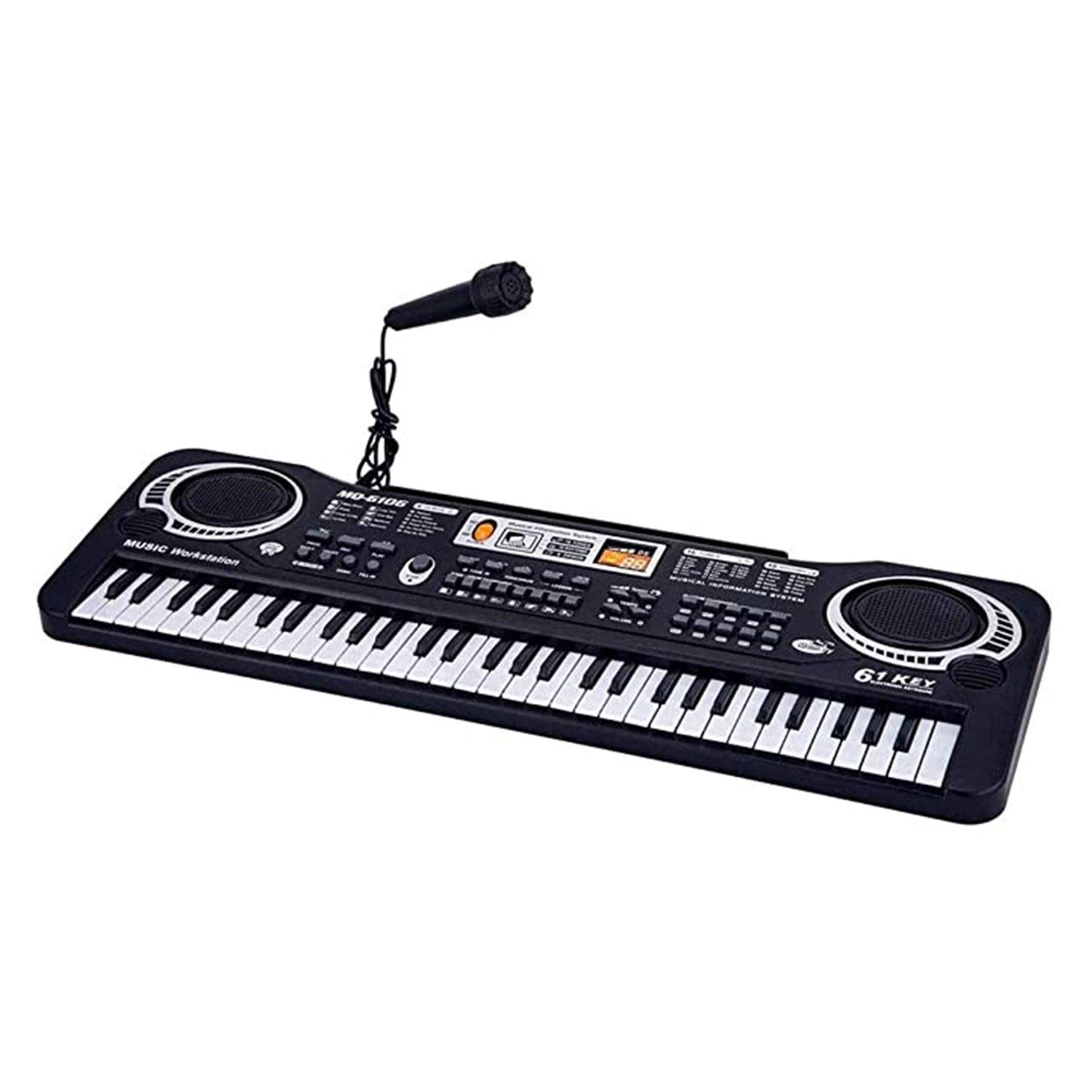 61 Keys Electronic Keyboard Piano Children Music Instrument Multi-function Kids Educational Toys Gifts with Microphones