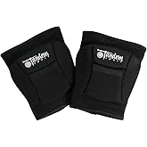 Tandem Sport Volleyball Knee Pads - Low Profile Knee Pads - Absorbs Impact, Reduces Stress on Knees - Lightweight EVA - S/M, Black