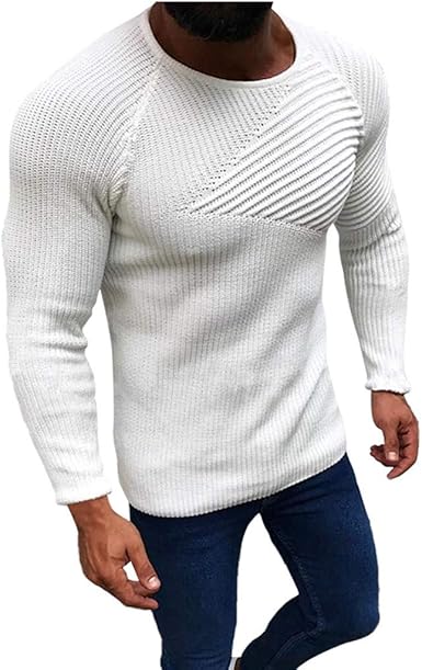 maglia bianca elegante uomo