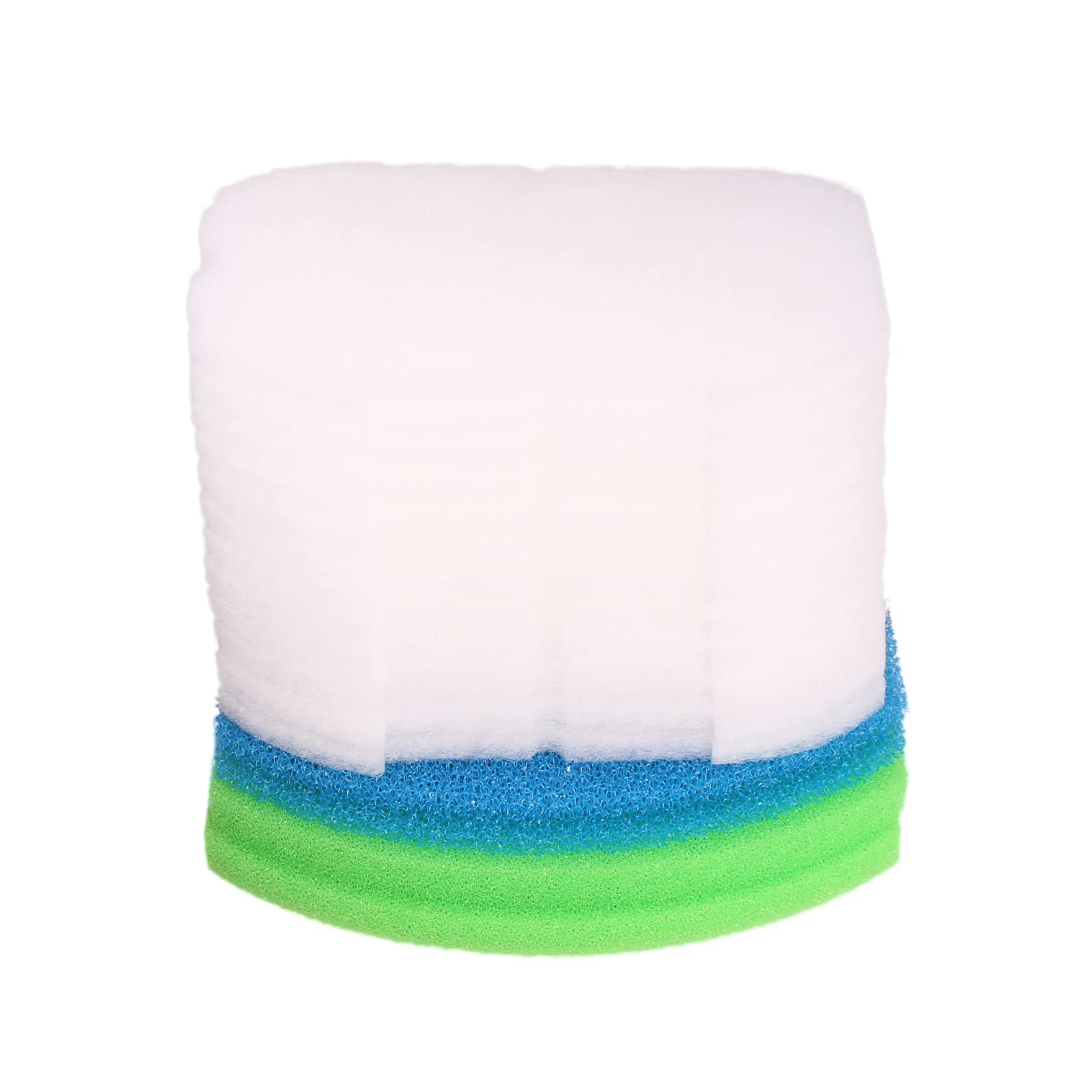 INGVIEE Filter Foam Pad Set Replacement compatible with Blagdon Inpond 5 In 1 3000 Filter (2x Blue Coarse, 2x Green Medium, 12x Polymer Wool Pad)