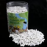 GANGOU 2 LBS Ceramic Tumbling Media 3/16" x 3/8" Cylinders for Stones view 1
