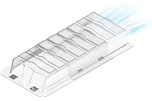 RXSIAT Sideways Magnetic Vent Extender for Under Furniture, Floor Resiter Vent Deflector Fits Vents 3" - 6" Wide (1PCS)