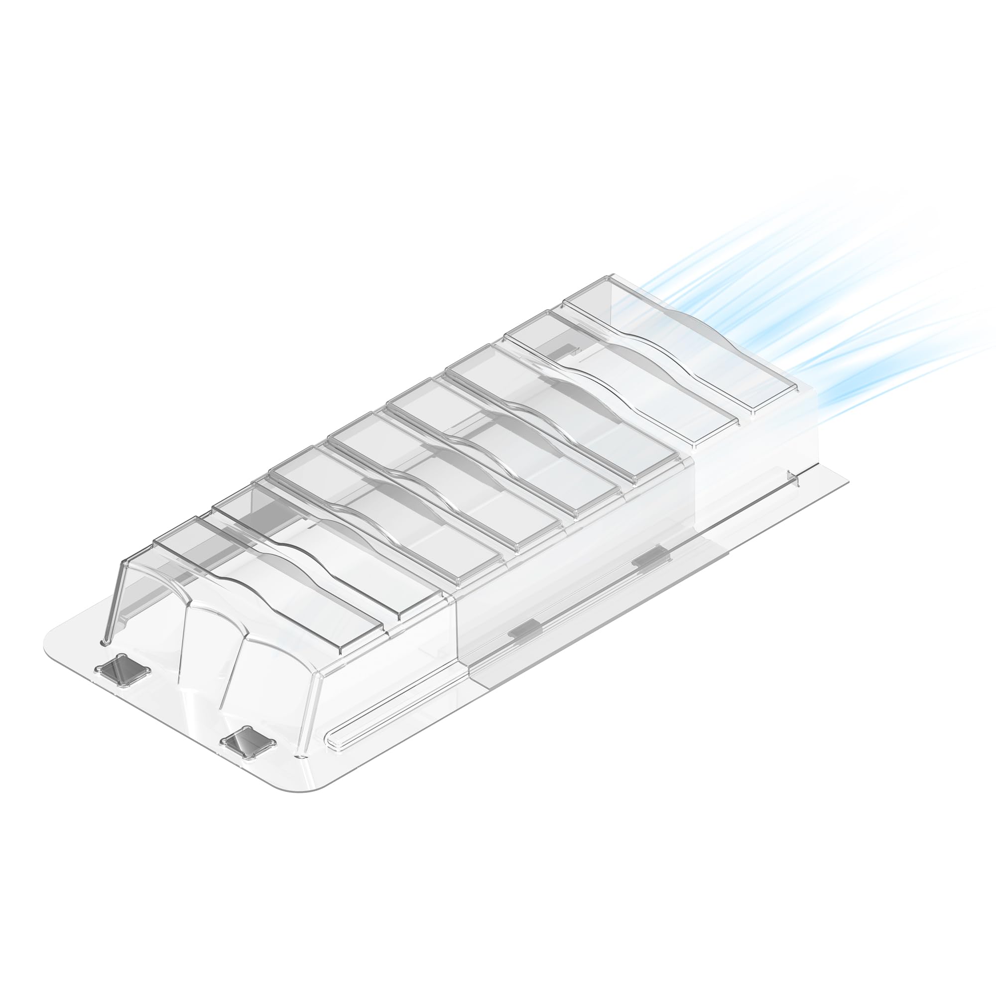 Photo 1 of Sideways Magnetic Vent Extender for Under Furniture, Floor Resiter Vent Deflector Fits Vents 3" - 6" Wide (1PCS)