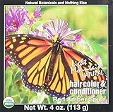 Light Mountain Natural Hair Color & Conditioner Red Amber Spice, 4 Oz