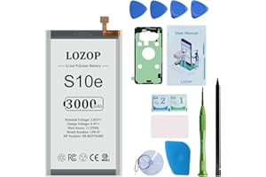 LOZOP S10e Battery Replacement Kit for Samsung Galaxy S10e SM-G970U/U1/F/W/X and Other All G970 Models with Repair Tools Kit and User Manual