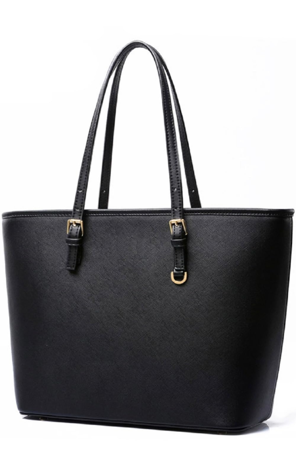 [Miwoluna] ミウォルナ ビジネスバッグ トートバッグ レディース リクルート A4 PUレザー ブラック 金具:ゴールド商品画像