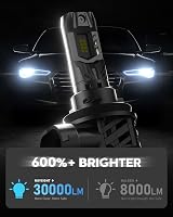 NOVSIGHT H11 LED Headlight Bulb 90W 30000LM 6500K 12V Pack of 2 view 7