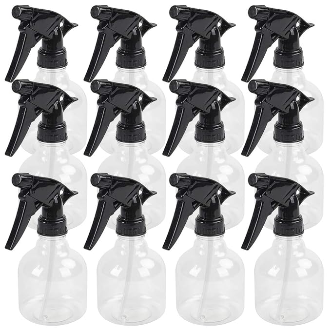 Plastic Spray Bottles 12pcs 8oz Empty Clear Spray Bottle
