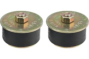 X AUTOHAUX 2pcs Automotive Rubber Freeze Plug Rubber Expansion Plug Fit Hole Size 1-5/8" to 1-3/4" 41mm-44mm