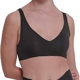 Sloggi Zero Feel Soft Bra Non Wired Soft Cup Hook &amp; Eye Bra Seamless Lingerie Black