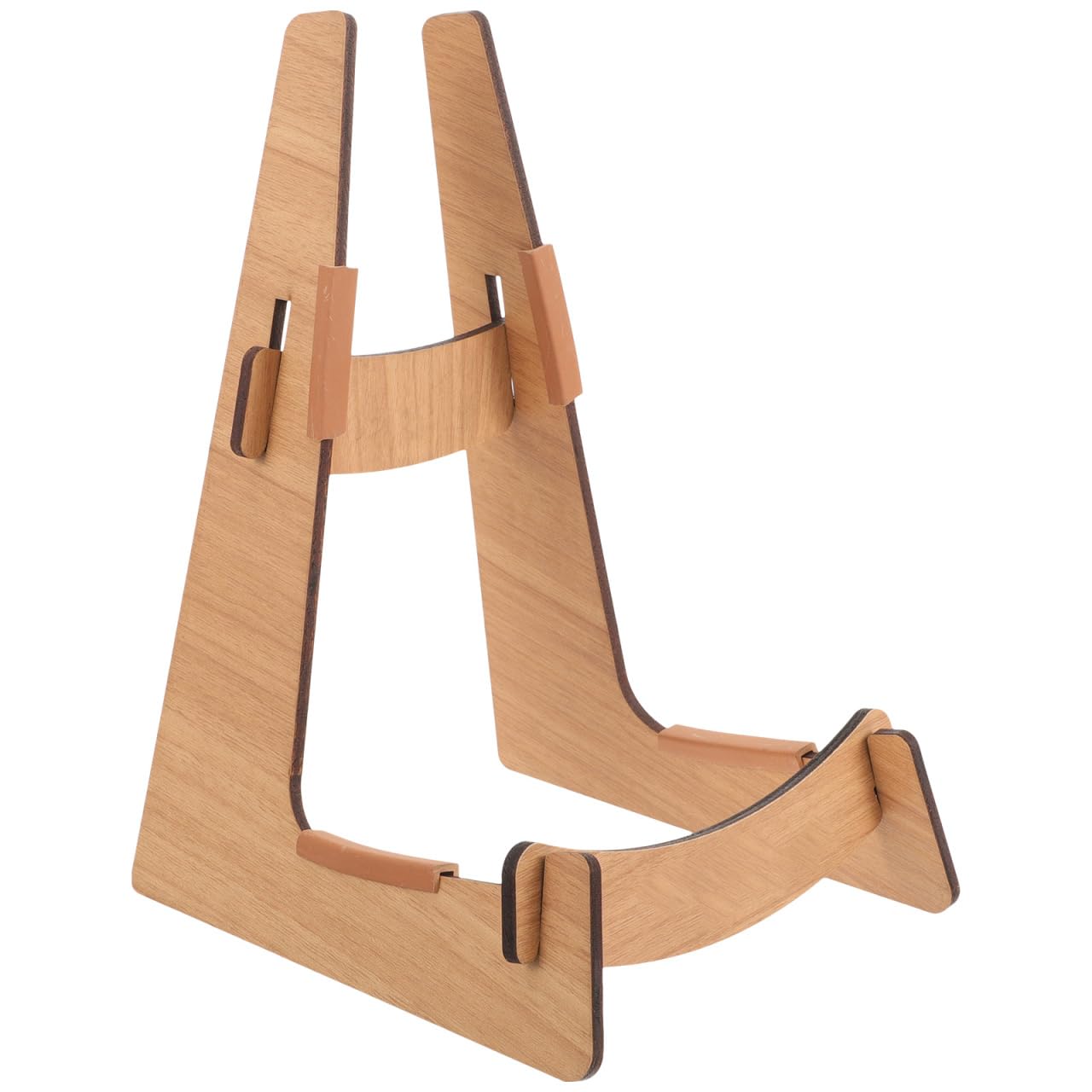 Mikinona Wooden Guitar Stand Floor Support for Acoustic Electric Guitars Ukuleles Mandolins and Cellos Sturdy Guitar Display Rack for Home and Use
