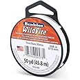 Beadalon Wildfire, 0.006 in, 0.15 mm, Break Strength 10 lb / 4.5 kg, Frost, 50 yd / 45 m