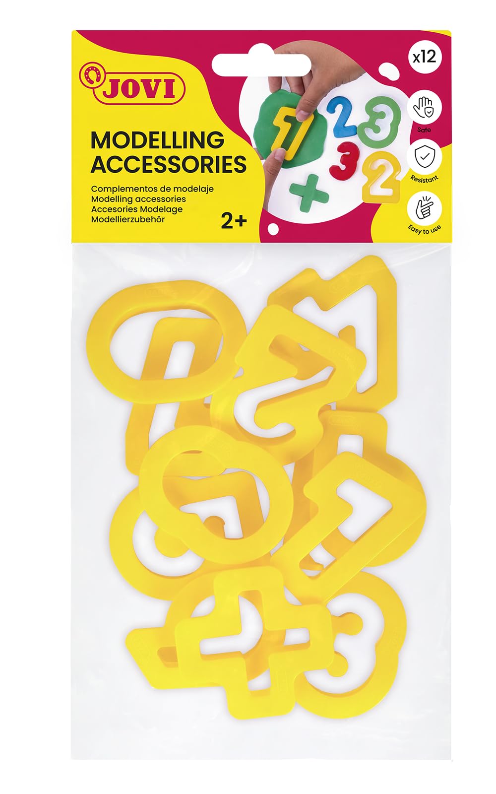 Jovi - Bag, 11 molds, numbers (7N), assorted colour/model