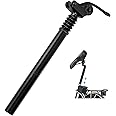 Bicycle Suspension Seat Post, 27.2mm/28.6mm Alumium Adjustable Seatpost Suspension Seat Post for Most Bicycle Mountain Bike Road Bike MTB MTN BMX Electric Bicycle