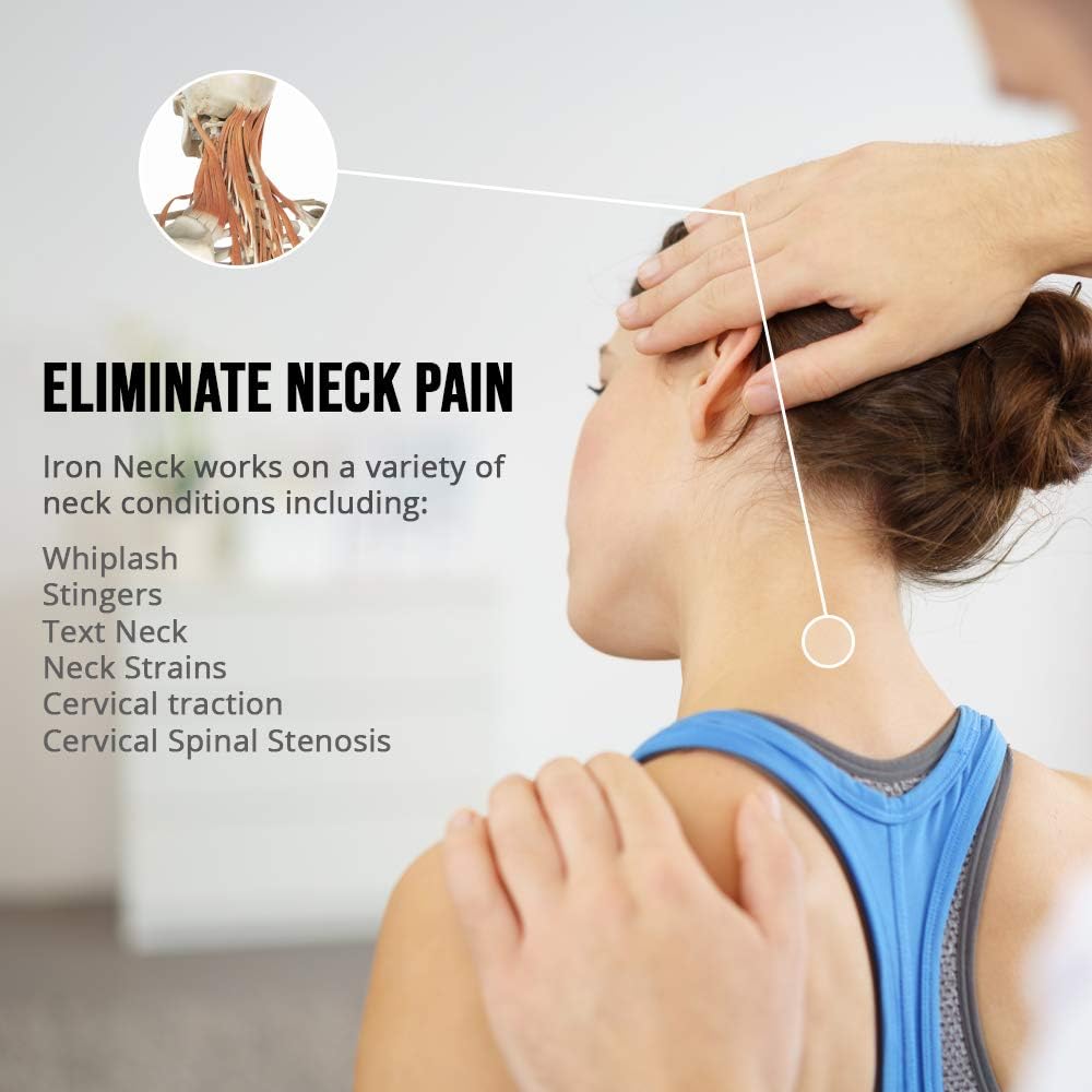 Iron Neck Starter – Advanced Neck Strength Training Device and Rehabilitation Machine - Perform Neck Exercises and Stretches to Relieve Back and Neck Pain, Reduce Concussion Risk, and Improve Posture : Sports & Outdoors