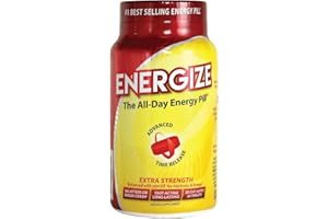 ISATORI Energize Extra Strength Caffeine Pills, Fast Acting Long-Lasting Energy Pill with Extended Time Release Caffeine, Improved Clarity & Energy Support for Men & Women, No Jitters, No Crash (60 Tablets)