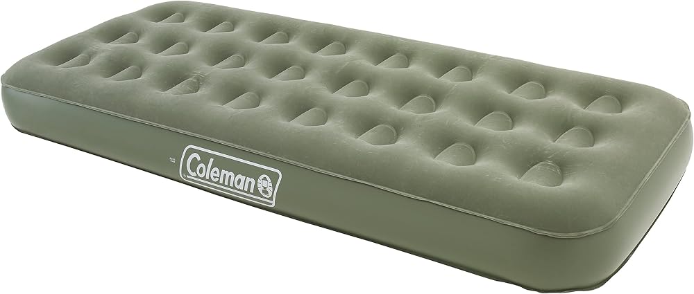 Coleman Airbed Comfort Bed Single Camping Mat 188 x 82 x 22 cm Green