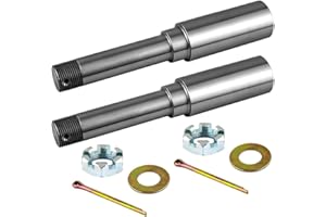 AuraWINS Trailer Hub Spindle BT8 EZ Lube Spindle for 2000lbs Round Trailer Axle Spindle 1-1/4" 2 pcs