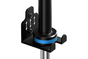 ZGJWJYUU Barbell Wall Holder,Olympic Hanger,Garage Gym Bar Wall Rack,Vertical Barbell Mount Rack,Space Saving Commercial or Home Gym Accessory,Holds Under 33mm Bar Size