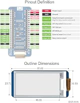 Waveshare 2.13inch E-Paper Display Module for Raspberry Pi Pico Red/Black SPI view 6