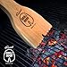 Stocking Stuffer - Wood BBQ Tool, Safer Grill Scraper for Outdoor Barbecue Cleaning. North American Cedar, Ergonomic Grip, Bristle Free Cleaner, Naturally Forms to All Grills