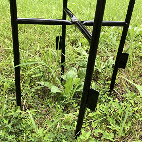 XJAXY Rankhilfe, Kletterhilfe, 80.7in Garten Gitter für Kletterpflanzen und Blumen, Metallpflanze Trellis für den… – Bild 3