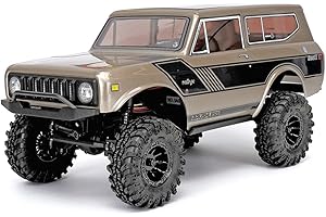 Redcat Racing Ascent-18 Scout II Brushless, 1/18 Scale RC Crawler, Metal Chassis, Gold Dust, International Scout II Body