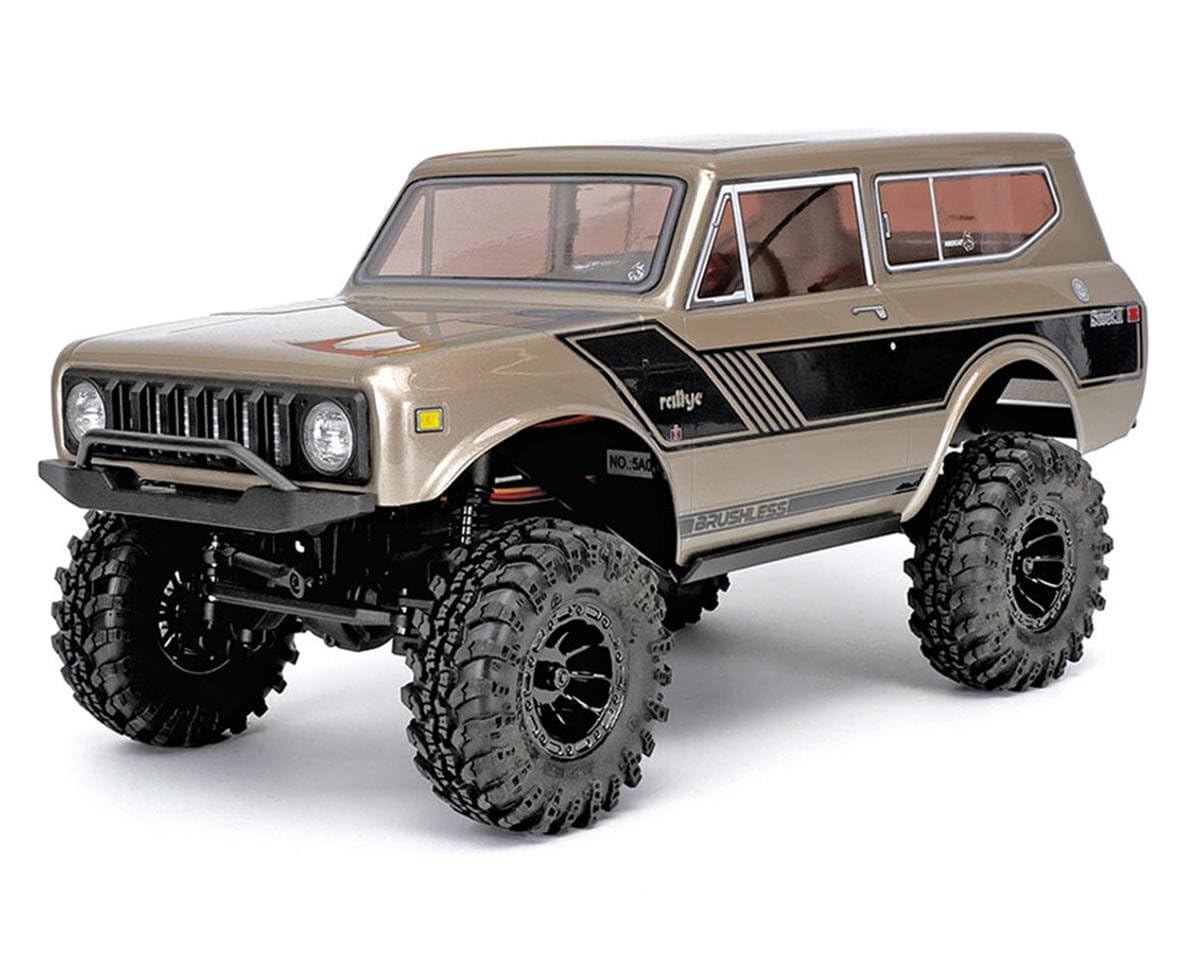 Photo 1 of Redcat Racing Ascent-18 Scout II Brushless, 1/18 Scale RC Crawler, Metal Chassis, Gold Dust, International Scout II Body