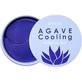 Petitfee Agave Cooling Hydrogel Eye Mask 60ea (30pairs) - Quick Calming Eye Patches with Blue Energy Complex, Agave, Blueberry, Eggplant, Caffeine Extracts, Moisturizing, Soothing Eye Care