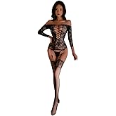 ADSEXY Sexy Lingerie For Women Sheer High Elasticity Bodystocking Bodysuit For Women One Size Fits 80-150lb