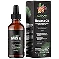 SANOOR African Batana Oil - 100% Pure & Cold-Pressed - Organic Savannah Oasis Formula for Hair Care, Skin Care & Massage - Nutrient-Infused Hair Butter - 2.02oz (60ml)