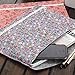 Oak-Pine 4 Pcs / 1 Set Portable Floral A4 File Envelope Fabric Document Bag Paper Pockets Letter Folder with Snap Button Closure
