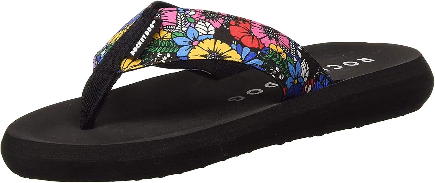 Womens Rocket Dog Spotlight Sunrise Fabric Beach Lightweight Flip Flops US 5-10 | eBay