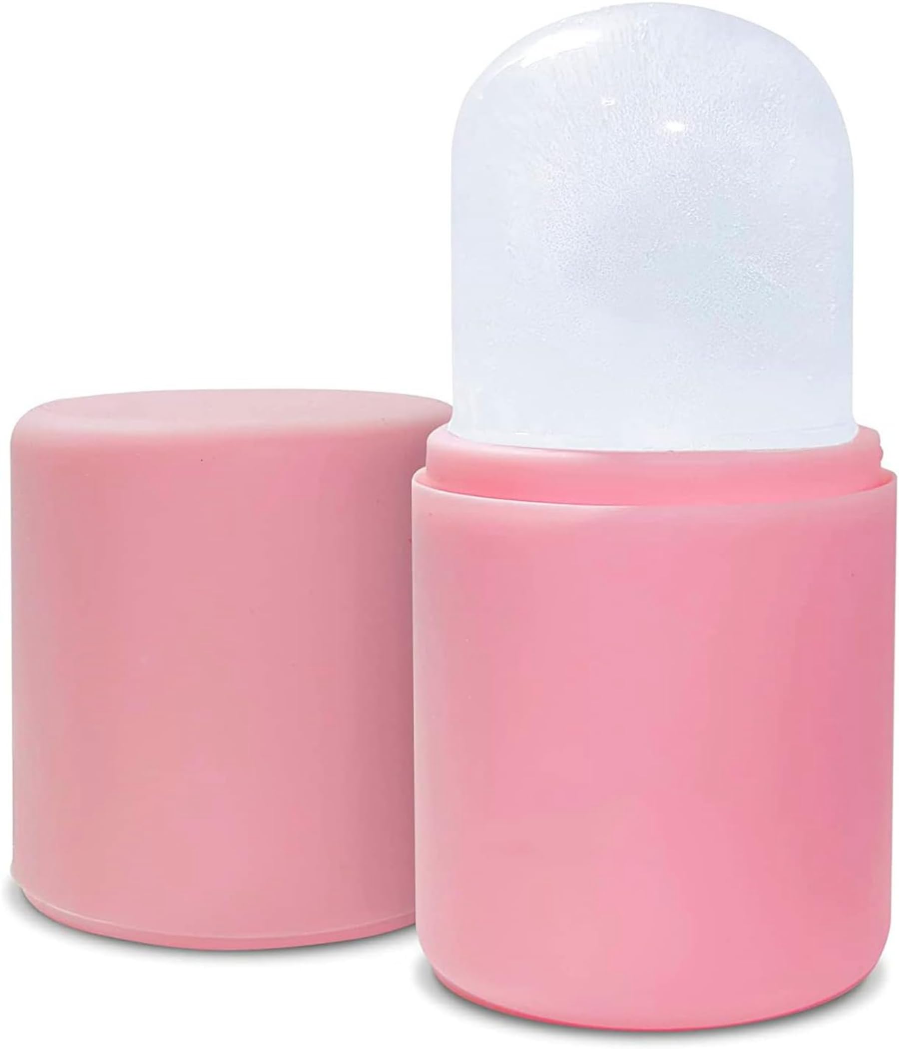 VinBee Ice Facial Roller for Face & Eyes Beauty Cube Globe Mould Pack Ball, Gua Sha Massage Ice Eye Face Roller Stick Mold Tray Women Reusable Facial Treatment, Skin Care Tool,Cylinder Pink