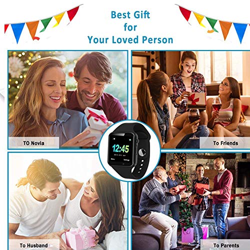 IOQSOF Smart Watch for Men Women with Sleep Monitor Sedentary Reminder Pedometer Bluetooth Smart Watches Compatible with Android iOS Samsung - Thumbnail 4