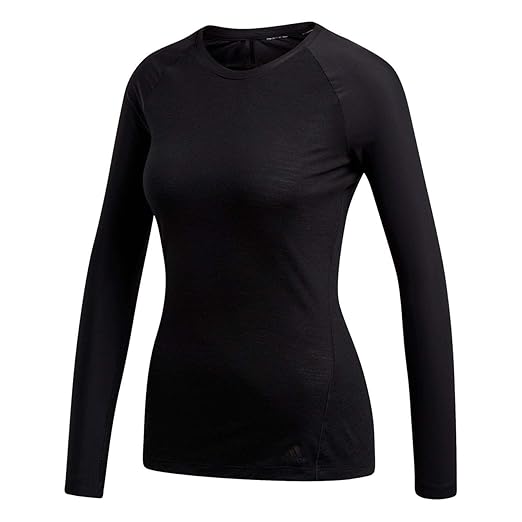 adidas Damen Merino Ls-Black Longsleeves