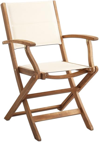 Amazon Co Jp 折りたたみガーデンテーブル チェア肘付き 3点セット 人気素材のアカシア材を使用 Yuel ユエル ホーム キッチン