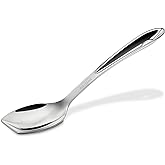 All-Clad Stainless Steel 1-inch Solid Spoon, Kitchen Tools | Stainless Cook &amp; Serve Tools, Ergonomic handle, Ideal for Stirring, Scooping, and Serving, Heat safe up to 600F