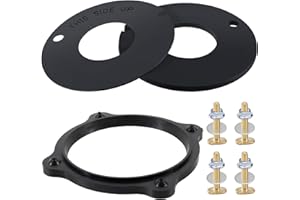 MENNTY RV Toilet Seal 385311462 & 385310063 RV Floor Flange Seal with Mounting Replacement Kit, Compatible with RV Sealand/VacuFlush, RV Toilet Parts