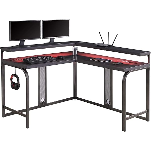 Amazon.Com: Z-Line Designs Series 1.2 Performance L Desk, Grey : Home &  Kitchen