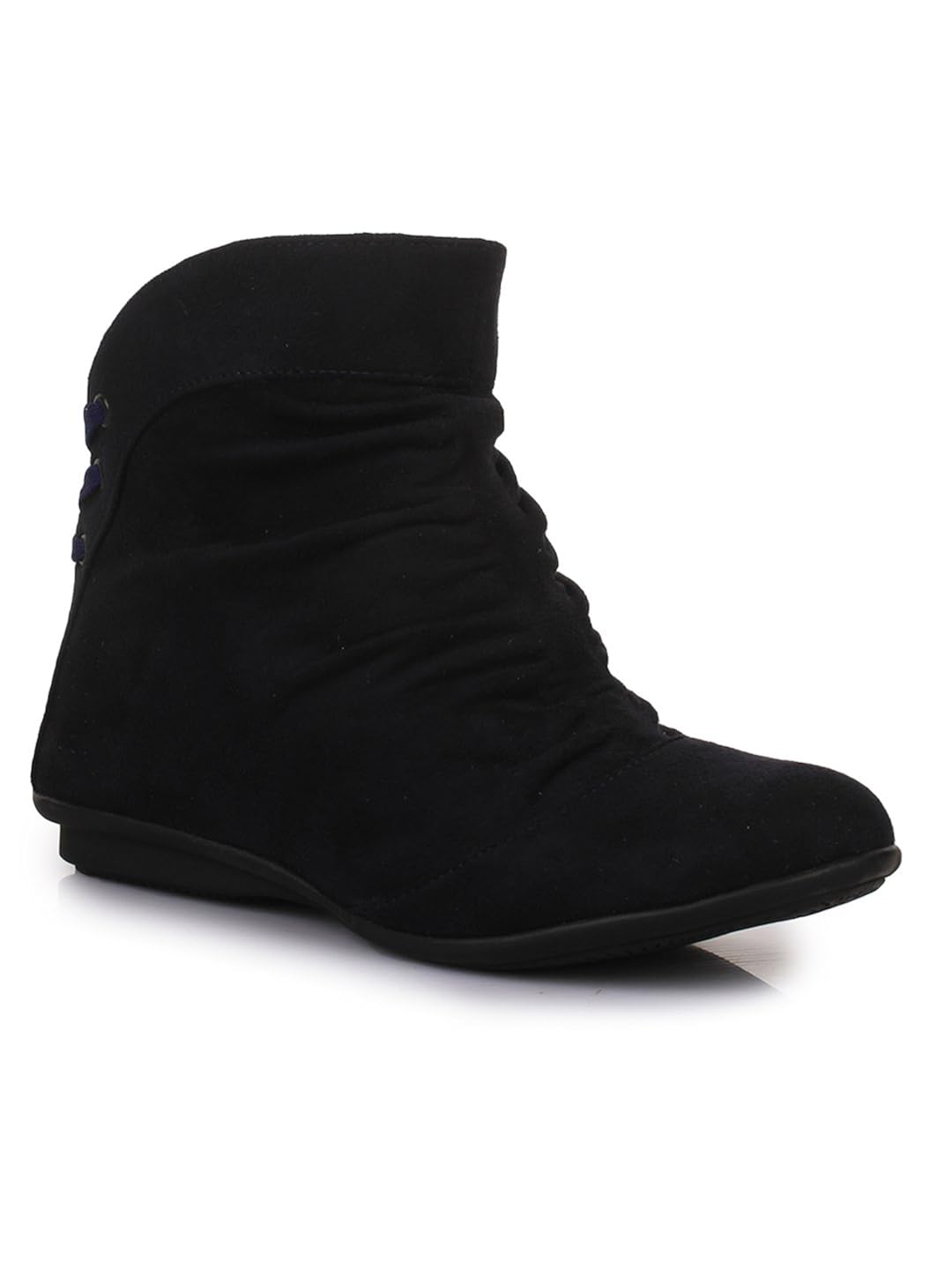 bruno manetti women navy suede leather boots